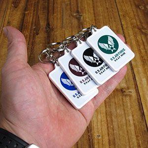 USエアフォース（アメリカ空軍）プラスチックキーホルダー/ブラック