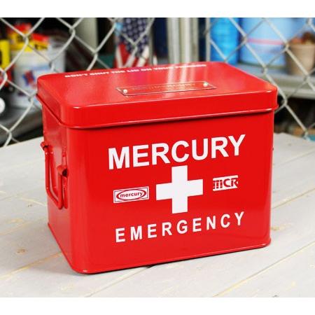 マーキュリー エマージェンシーボックス 救急箱 おしゃれ アンティーク