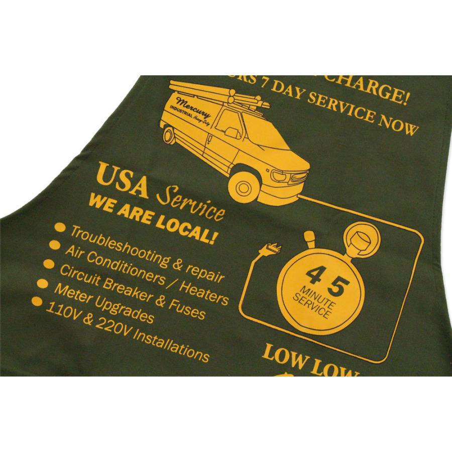 マーキュリー ワークエプロン おしゃれ ポケット メンズ レディース