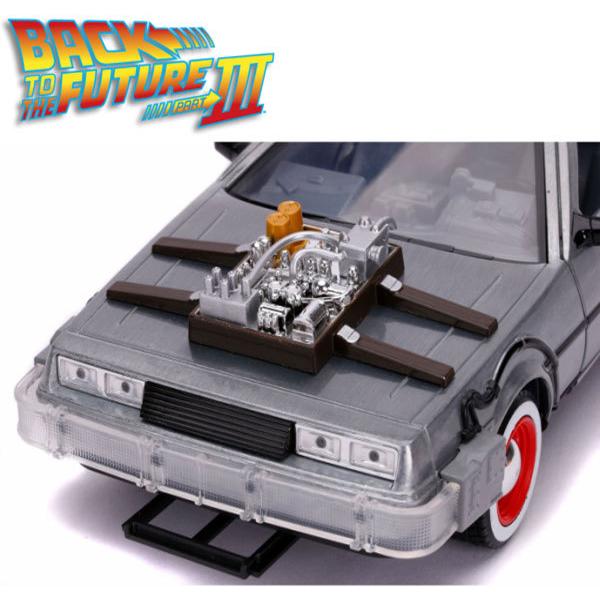 バックトゥザフューチャー ミニカー デロリアン タイムマシン 1:24