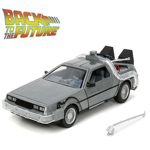 バックトゥザフューチャー ミニカー デロリアン タイムマシン 1:24