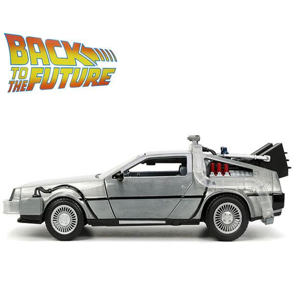 バックトゥザフューチャー ミニカー デロリアン タイムマシン 1:24