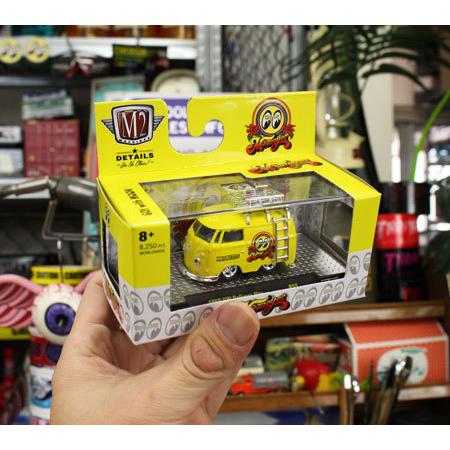 ムーンアイズ ミニカー ワーゲンバス フォルクスワーゲン 限定 ホットロッド M2 MACHINES アメリカ アメリカン雑貨 MOONEYES 1/64 1960 VW DELIVERY VAN｜planfirst｜05