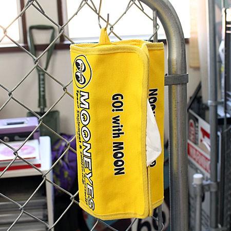 ムーンアイズ ティッシュケース 壁掛け おしゃれ 車 コットン アメリカン ホットロッド MOONEYES イエロー |  | 03