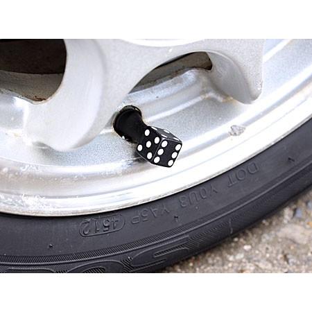 エアバルブキャップ ダイス（サイコロ） 2個セット ブラック |  | 01