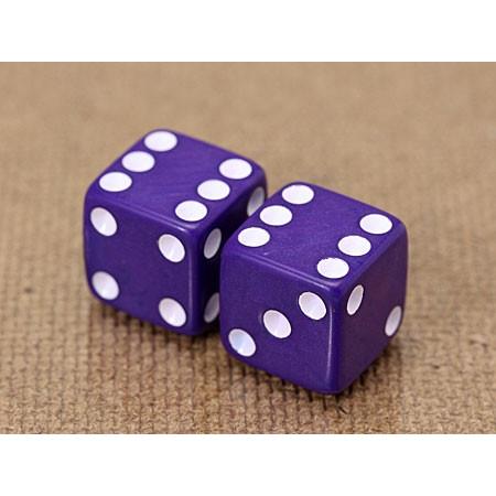 エアバルブキャップ ダイス（サイコロ） 2個セット パープル | 