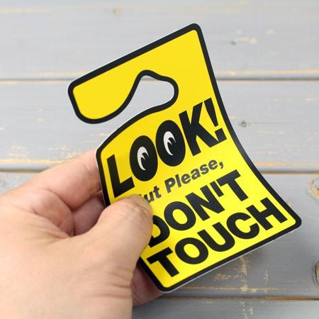ムーンアイズ カー用品 アメリカ ホットロッド MOONEYES パーキングパーミット LOOK! DON'T TOUCH |  | 01