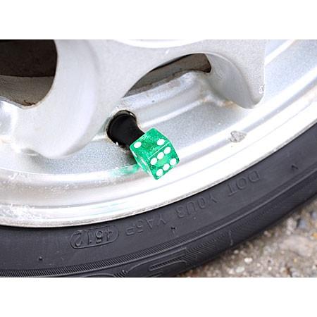 エアバルブキャップ ダイス（サイコロ） 2個セット グリッターグリーン |  | 01