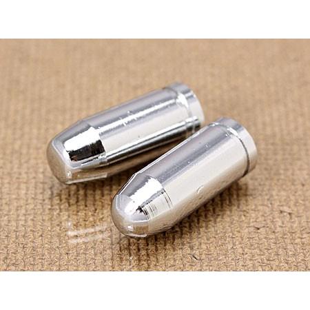 エアバルブキャップ バレット（弾丸） 2個セット クローム | 