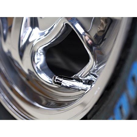 エアバルブキャップ バレット（弾丸） 2個セット クローム |  | 01