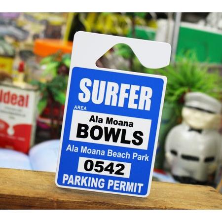 パーキングパーミットタグ ハワイ 雑貨 カー用品 ルームミラー 飾り