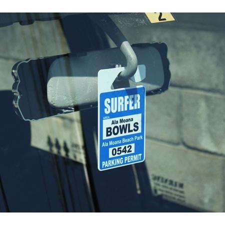 パーキングパーミットタグ ハワイ 雑貨 カー用品 ルームミラー 飾り