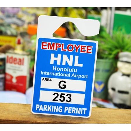パーキングパーミットタグ ハワイ 雑貨 カー用品 ルームミラー 飾り