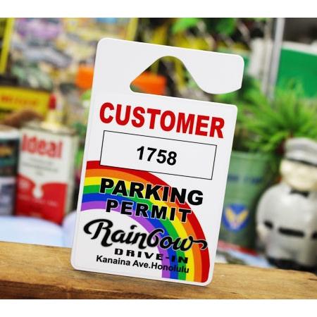 パーキングパーミットタグ ハワイ 雑貨 カー用品 ルームミラー 飾り