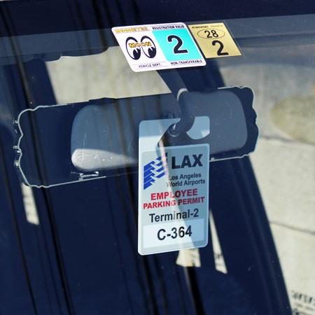 パーキングパーミットタグ カー用品 ルームミラー 飾り PARKING PERMIT
