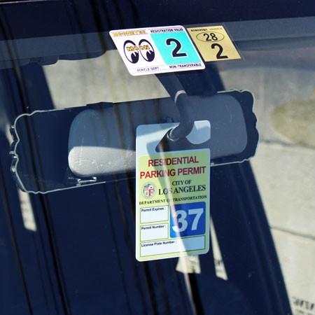 パーキングパーミットタグ カー用品 ルームミラー 飾り PARKING PERMIT