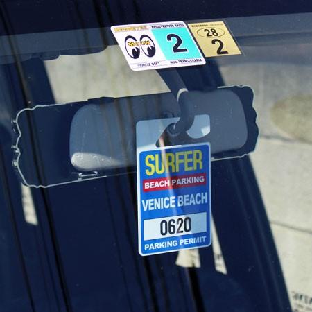 パーキングパーミットタグ カー用品 ルームミラー 飾り PARKING PERMIT