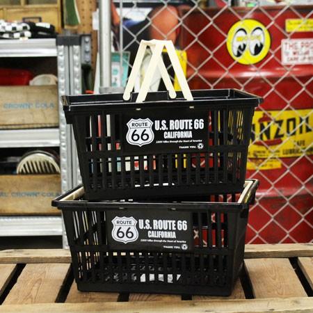 ルート66 Route66 バスケット 収納 かご プラスチック おしゃれ マーケットバスケット 買い物かご Cdケース 小物入れ サイズs ２個セット Sb 002s2p Sho Sb 002s2p Sho U S Junkyard 通販 Yahoo ショッピング
