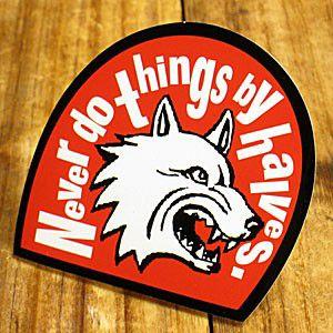 ステッカー 車 アメリカン おしゃれ バイク ヘルメット かっこいい オオカミ 動物 物事は中途半端でやめるな メール便ok Sc Ps138 Sxw Sc 1054 U S Junkyard 通販 Yahoo ショッピング