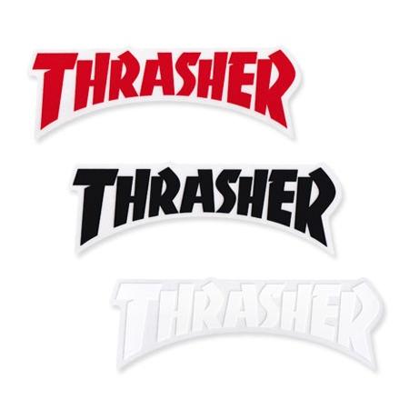 スラッシャー ステッカー ブランド かっこいい おしゃれ アウトドア アメリカン スケボー ストリート 車 バイク スーツケース Thrasher Die Cut Logo Sc 1117 Gen U S Junkyard 通販 Yahoo ショッピング