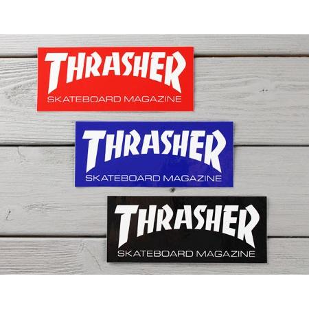 スラッシャー ステッカー ブランド かっこいい おしゃれ アウトドア アメリカン スケボー ストリート 車 バイク スーツケース Thrasher Logo Big Sc 1197 Gen U S Junkyard 通販 Yahoo ショッピング