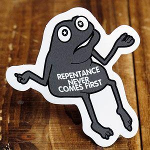 ステッカー 車 アメリカン おしゃれ バイク ヘルメット かっこいい 蛙 動物 後悔先に立たず メール便ok Sc Ps4 Sxw 21公式店舗