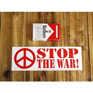 ステッカー 反戦 平和 車 アメリカン おしゃれ バイク ヘルメット かっこいい STOP THE WAR！ 「戦争をやめよう！」 |  | 01