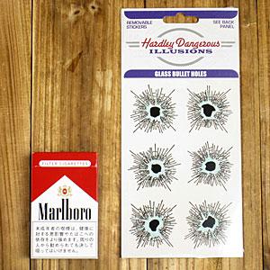 ステッカー いたずら ジョーク 車 アメリカン おしゃれ バイク ヘルメット かっこいい 弾丸 弾痕 GLASS BULLET HOLES ６枚セット |  | 01