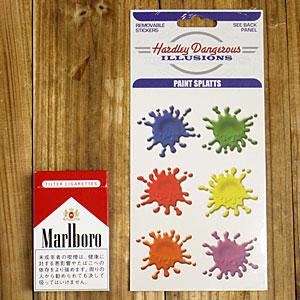 ステッカー いたずら ジョーク 車 アメリカン おしゃれ バイク ヘルメット かっこいい ペンキ PAINT SPLATTS ６枚セット |  | 01