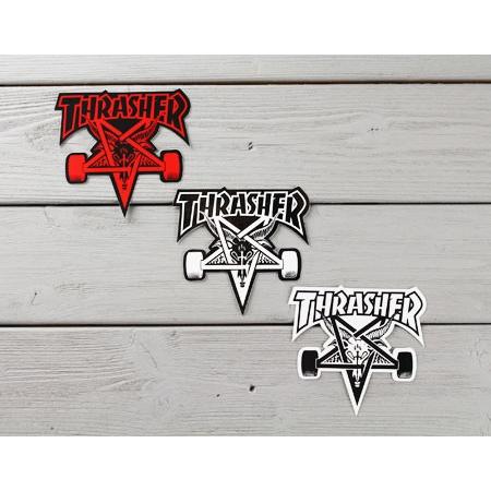 スラッシャー ステッカー ブランド かっこいい おしゃれ アウトドア アメリカン スケボー ストリート 車 バイク スーツケース Thrasher Contraption Sc 492 Gen U S Junkyard 通販 Yahoo ショッピング