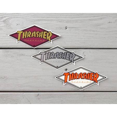 スラッシャー ステッカー ブランド かっこいい おしゃれ アウトドア アメリカン スケボー ストリート 車 バイク スーツケース Thrasher Diamond Sc 537 Gen U S Junkyard 通販 Yahoo ショッピング