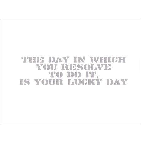 ミリタリー ステッカー おしゃれ かっこいい アメリカン ステンシル アルファベット 転写 世田谷ベース ことわざ 格言 思い立ったが吉日 |  | 01