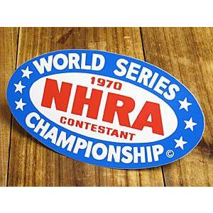 ステッカー アメリカン 車 おしゃれ バイク ヘルメット かっこいい 復刻 NHRA 全米ホットロッド協会 1970年 | 
