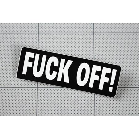 ステッカー ヘルメット 車 アメリカン おしゃれ バイク かっこいい FUCK OFF！ 消え失せろ！ |  | 01