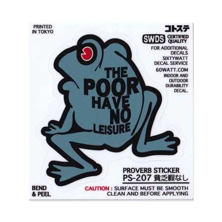 ステッカー 車 アメリカン おしゃれ バイク ヘルメット かっこいい 蛙 動物 貧乏暇なし メール便ok Sc Ps7 Sxw Sc 946 U S Junkyard 通販 Yahoo ショッピング