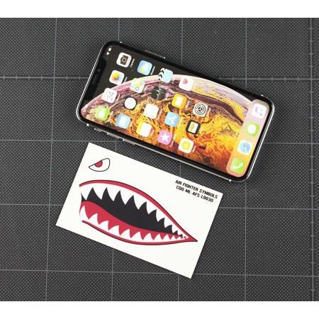 ミリタリー ステッカー アメリカン 車 おしゃれ かっこいい スーツケース バイク カーステッカー 戦闘機 Air Fighter Symbols シャーク レッド サイズl 左向き Sc Afsl9630 Ahd U S Junkyard 通販 Yahoo ショッピング