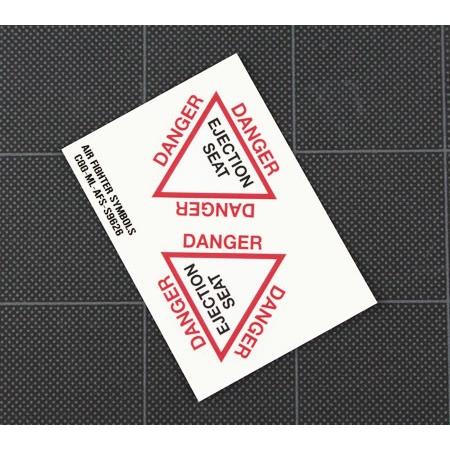 ミリタリー ステッカー アメリカン 車 おしゃれ アウトドア スーツケース バイク 戦闘機 DANGER 射出座席 脱出シート 2Pセット ホワイト |  | 01