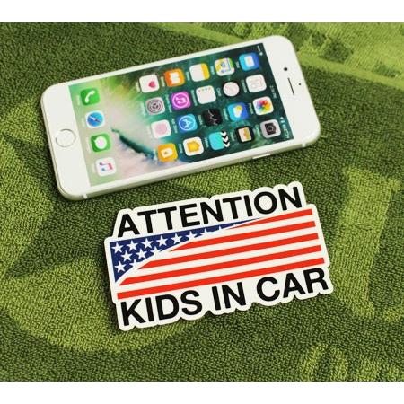 KIDS IN CAR ステッカー 車 子供 アメリカン 子供乗ってます おしゃれ かっこいい AMERICAN FLAG サイズS メール便OK＿SC-BIS14-LFS｜planfirst｜02