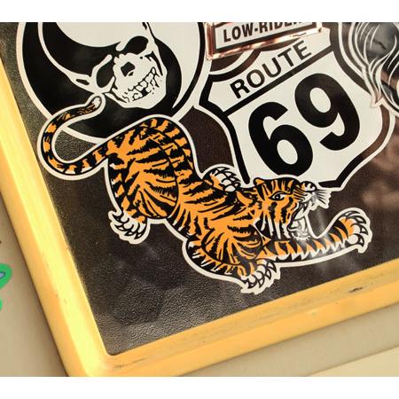 ステッカー タイガー アメリカン 車 バイク かっこいい おしゃれ