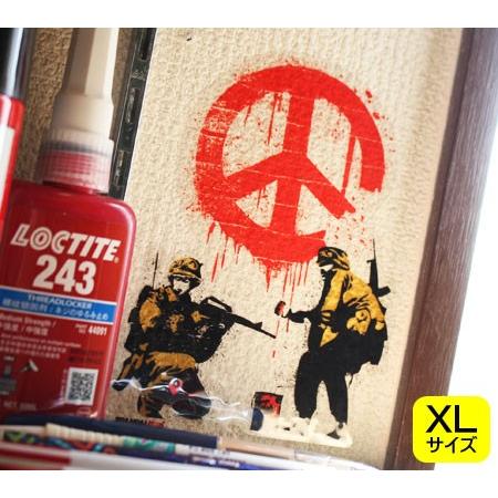 お気に入 バンクシー ステッカー シール パソコン ウォールステッカー おしゃれ かっこいい スーツケース インテリア アウトドア 車 Banksy Cnd Soldiers サイズl Supplystudies Com