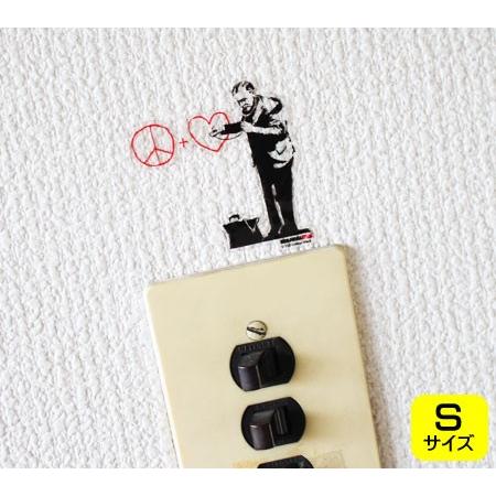 バンクシー ステッカー シール パソコン ウォールステッカー おしゃれ かっこいい スーツケース インテリア アウトドア 車 Banksy Sf Doctor サイズs Sc Bnk011s Gen U S Junkyard 通販 Yahoo ショッピング