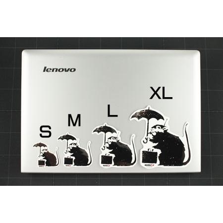 代引不可 バンクシー ステッカー シール パソコン ウォールステッカー おしゃれ かっこいい スーツケース インテリア アウトドア 車 Banksy Umbrella Rat サイズl Supplystudies Com