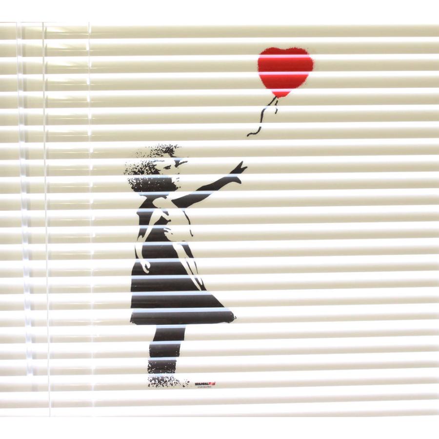 バンクシー ステッカー ブラインド シール おしゃれ かっこいい インテリア Brandalised Banksy ブラインドステッカー Balloon Girl Sc Bnk056 Gen U S Junkyard 通販 Yahoo ショッピング