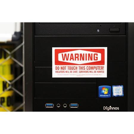ステッカー アメリカン おしゃれ かっこいい 警告 注意 WARNING ワーニング BADASS STICKER SUPPLY ホワイト ...