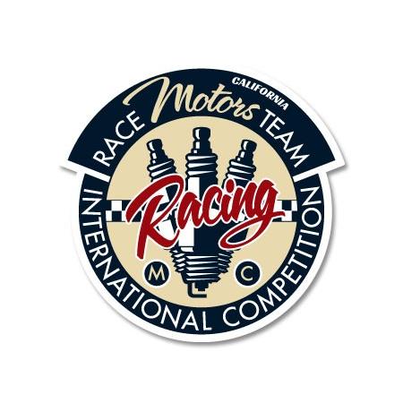 ステッカー アメリカン おしゃれ 車 バイク かっこいい ホットロッド カスタム レーシング カーステッカー California Racing Badges Race Team Sc Crb6504 Ahd U S Junkyard 通販 Yahoo ショッピング