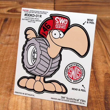 ステッカー 車 世田谷ベース アメリカン おしゃれ バイク ヘルメット かっこいい 動物 鳥 ドードーくん 右向き メール便ok Sc Ddkd1r Sxw 人気特価激安