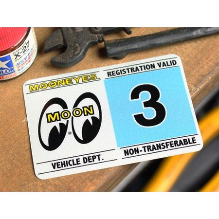 ムーンアイズ ステッカー カー用品 車検ステッカー アメリカン