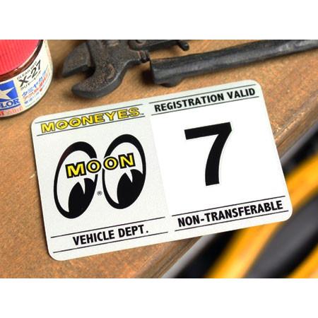 ムーンアイズ ステッカー カー用品 車検ステッカー アメリカン