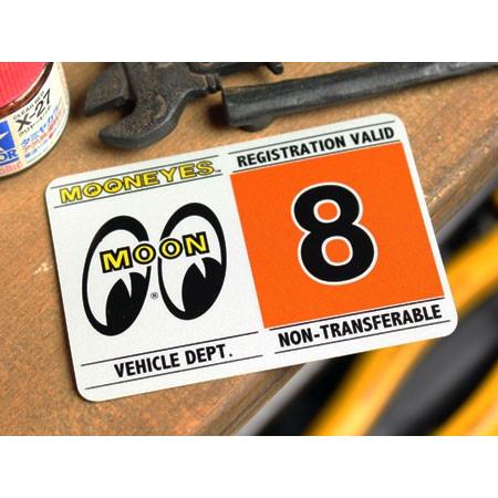 ムーンアイズ ステッカー カー用品 車検ステッカー アメリカン