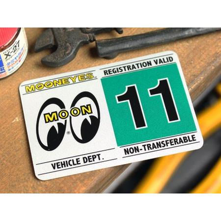 ムーンアイズ ステッカー カー用品 車検ステッカー アメリカ ナンバープレート Mooneyes レジストレーションステッカー １１月 メール便ok Sc Dm212 11 Mon Sc Dm212 11 Mon U S Junkyard 通販 Yahoo ショッピング